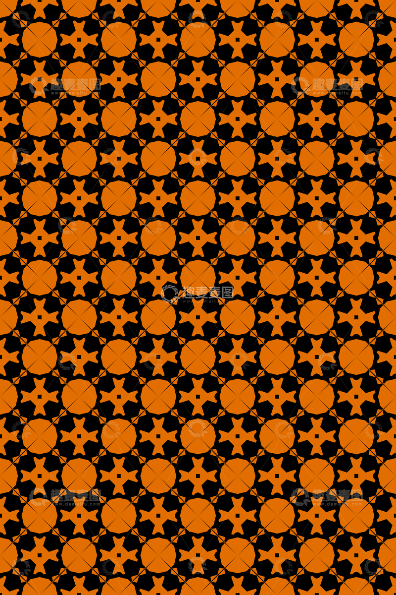 源文件下载【趣麦麦图】简约复古几何无缝花型30