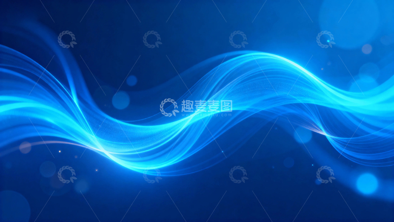 高清大图下载【趣麦麦图】蓝色唯美科技背景2