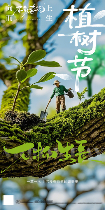 312植树节海报4