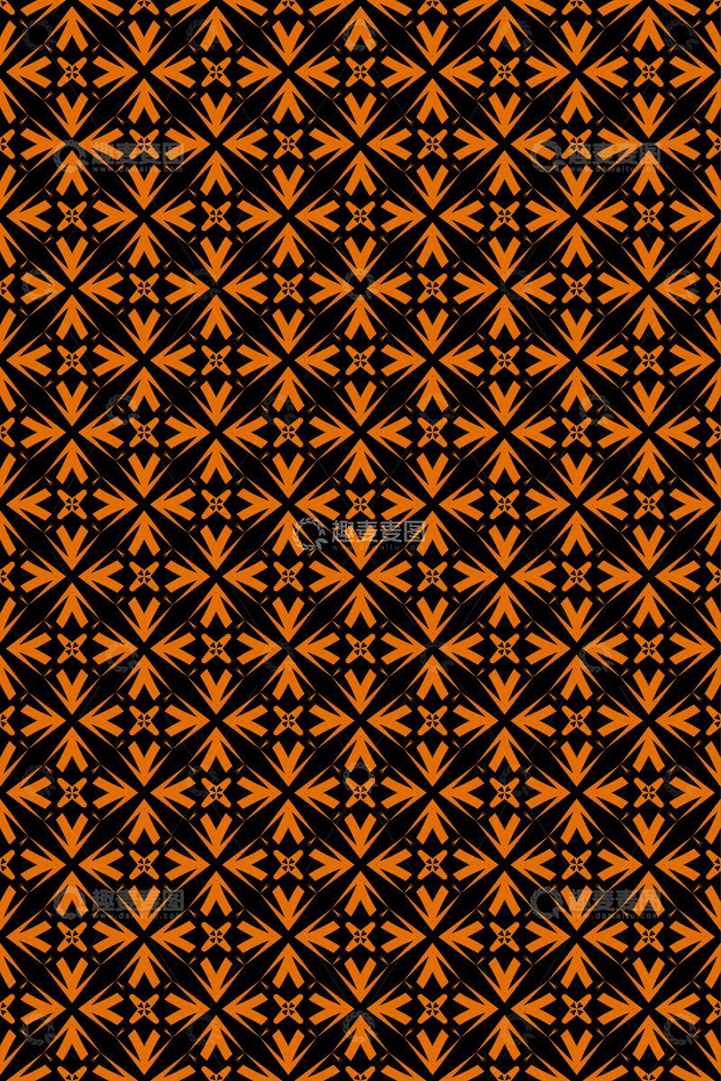 源文件下载【趣麦麦图】简约复古几何无缝花型4