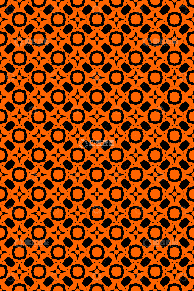 源文件下载【趣麦麦图】简约复古几何无缝花型28