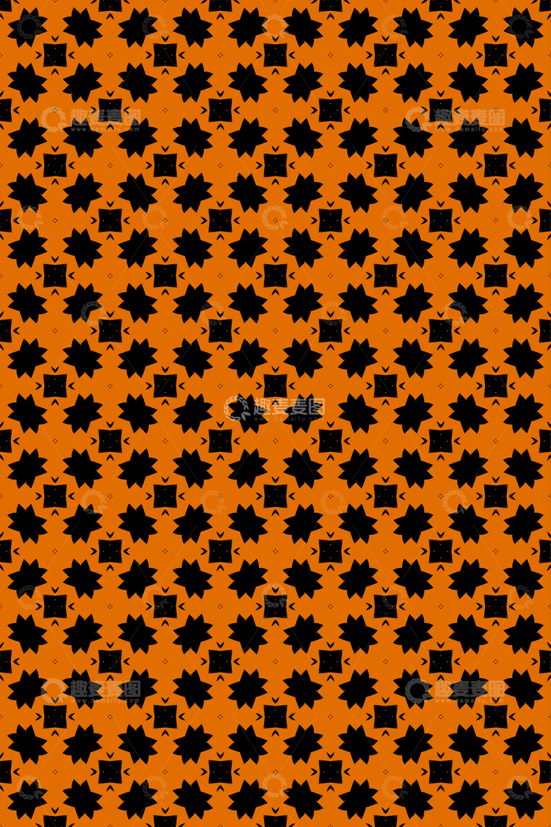 源文件下载【趣麦麦图】简约复古几何无缝花型8