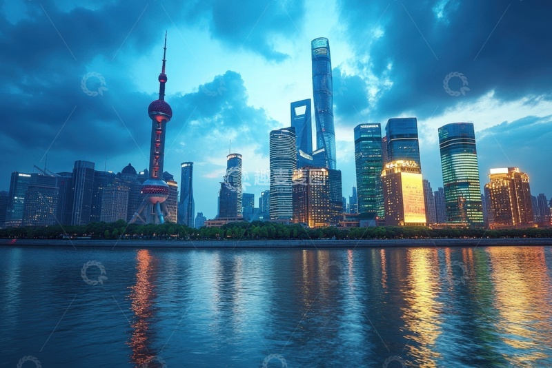 高清大图下载【趣麦麦图】上海城市夜景