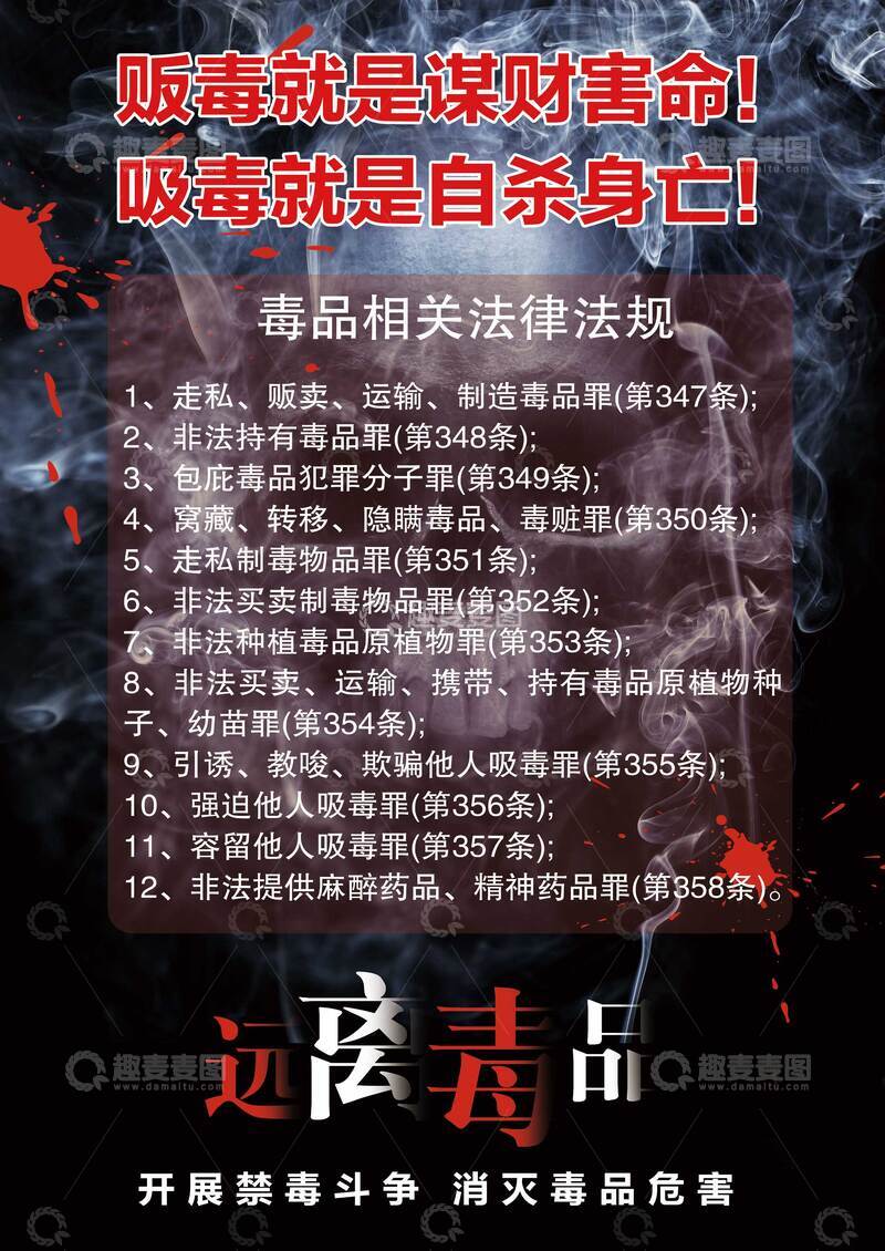 禁毒宣传展板