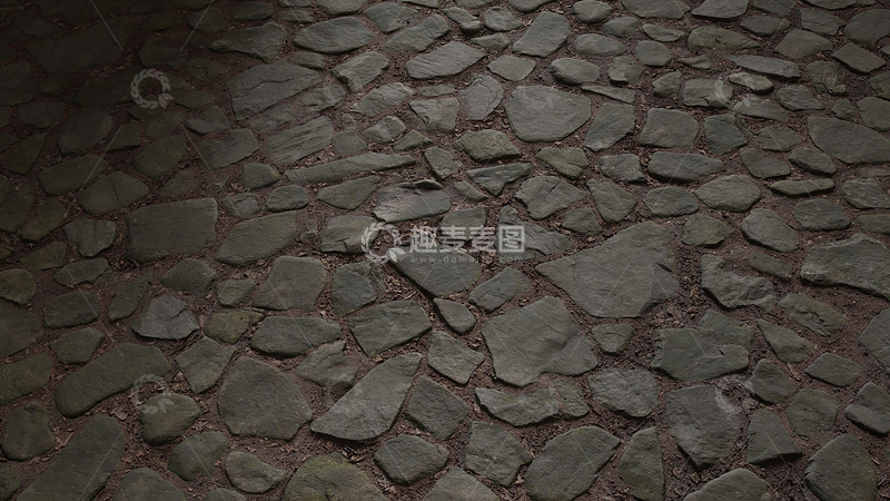 高清大图下载【趣麦麦图】不规则石块地面质感纹理背景素材