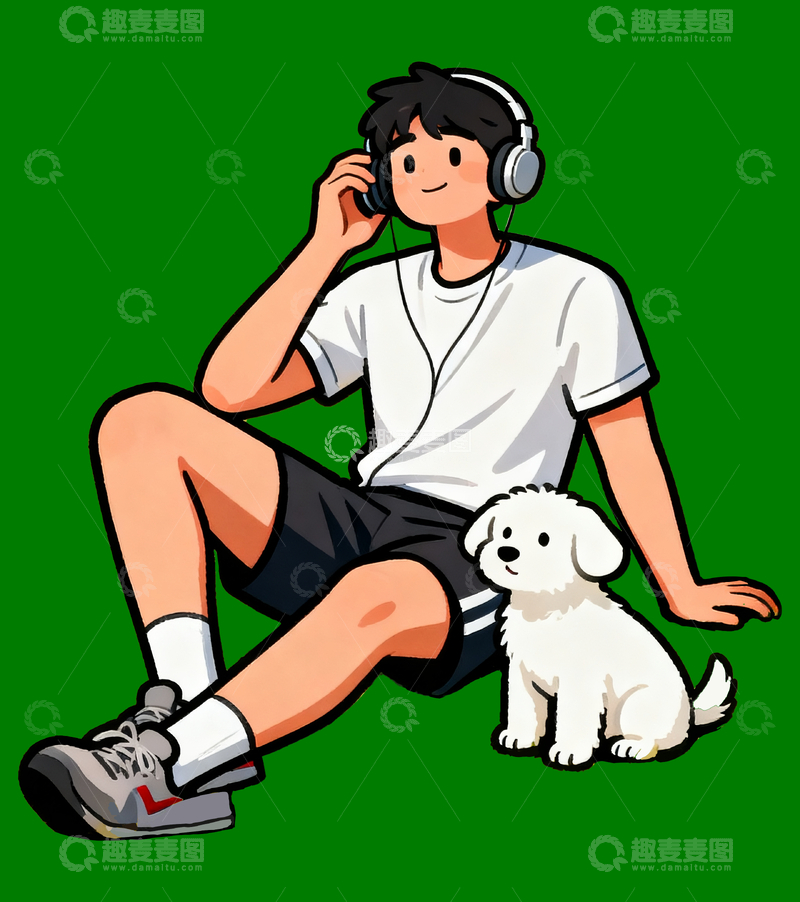 源文件下载【趣麦麦图】漫画露营帅哥4