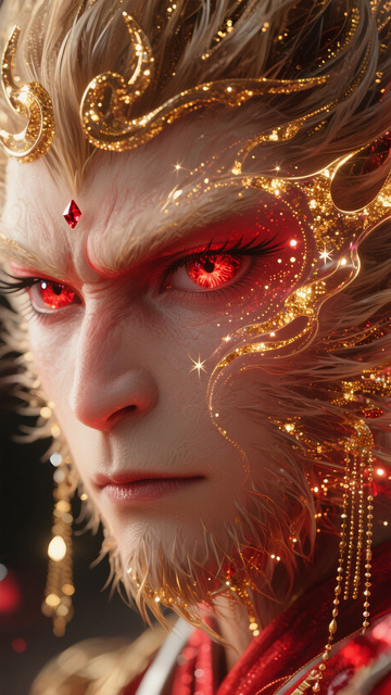 粒子古风插画悟空2