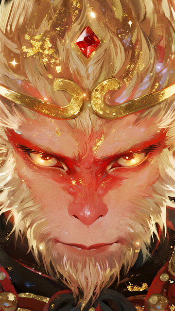 粒子古风插画悟空1