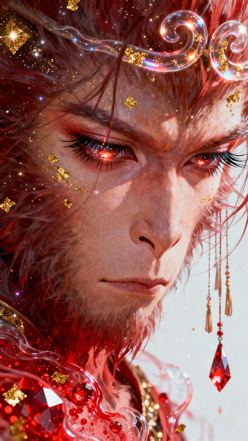 粒子古风插画悟空6