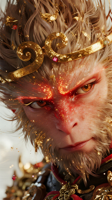 粒子古风插画悟空3