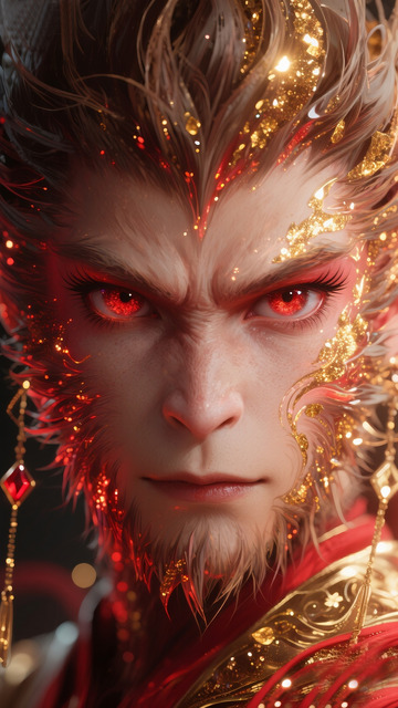 粒子古风插画悟空7