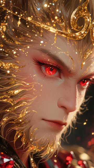 粒子古风插画悟空5