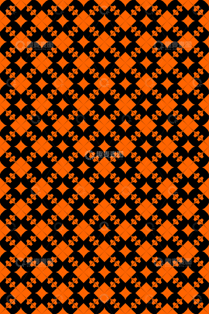 源文件下载【趣麦麦图】-简约复古几何无缝花型34