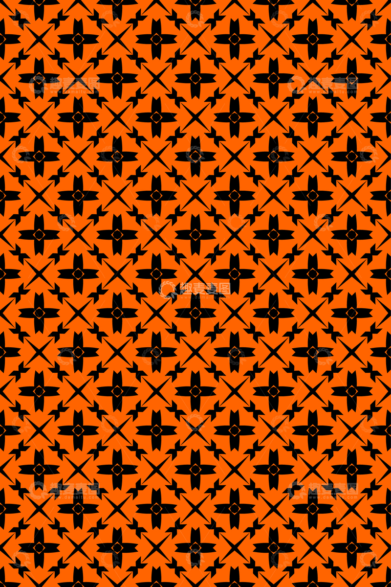 源文件下载【趣麦麦图】简约复古几何无缝花型72