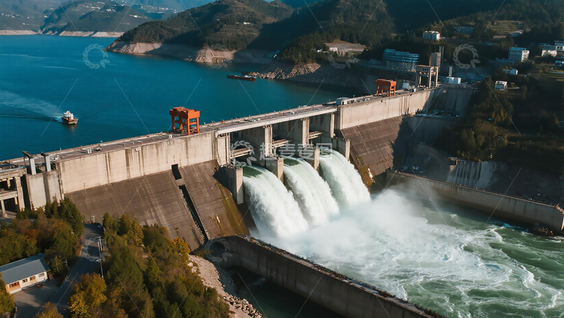 高清大图下载【趣麦麦图】建筑摄影工程大坝