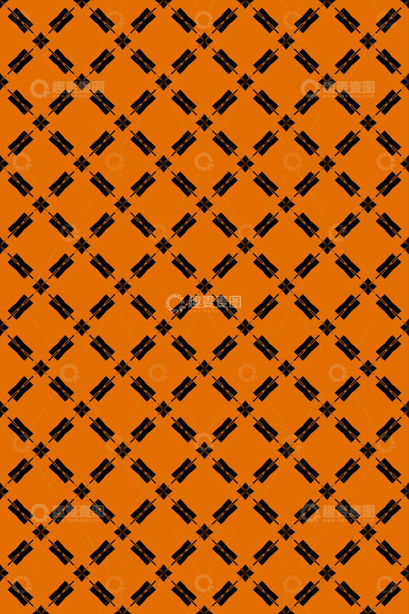 源文件下载【趣麦麦图】-简约复古几何无缝花型63