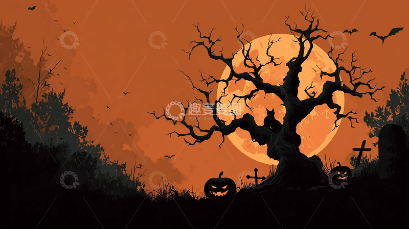 高清大图下载【趣麦麦图】黑暗鬼魅荒野风格