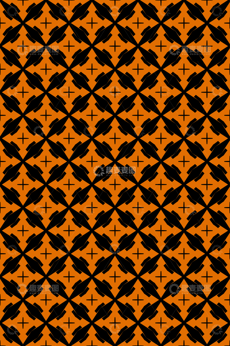 源文件下载【趣麦麦图】简约复古几何无缝花型89