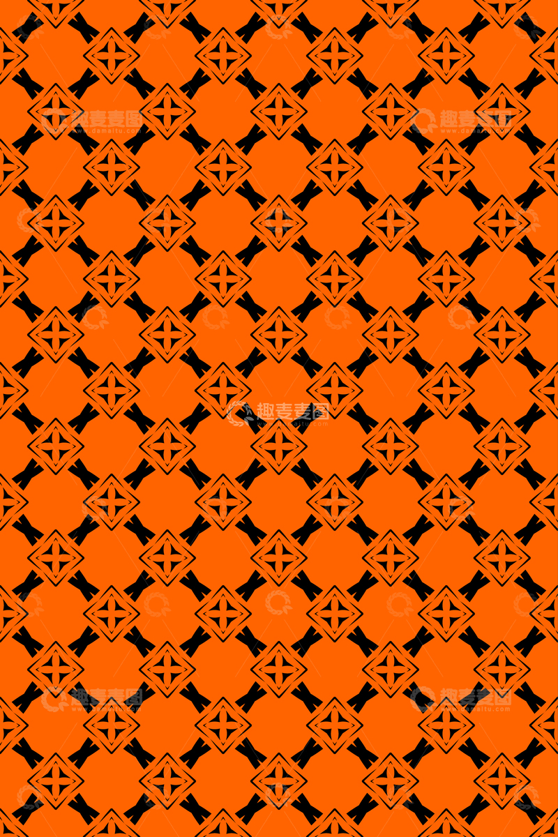 源文件下载【趣麦麦图】简约复古几何无缝花型62