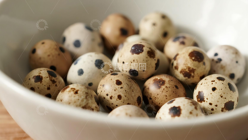 高清大图下载【趣麦麦图】碗装实拍鹌鹑蛋