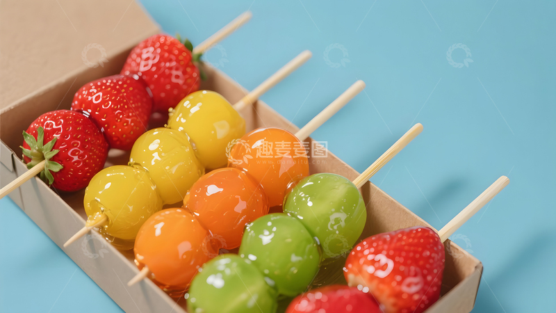高清大图下载【趣麦麦图】水果糖葫芦童趣缤纷