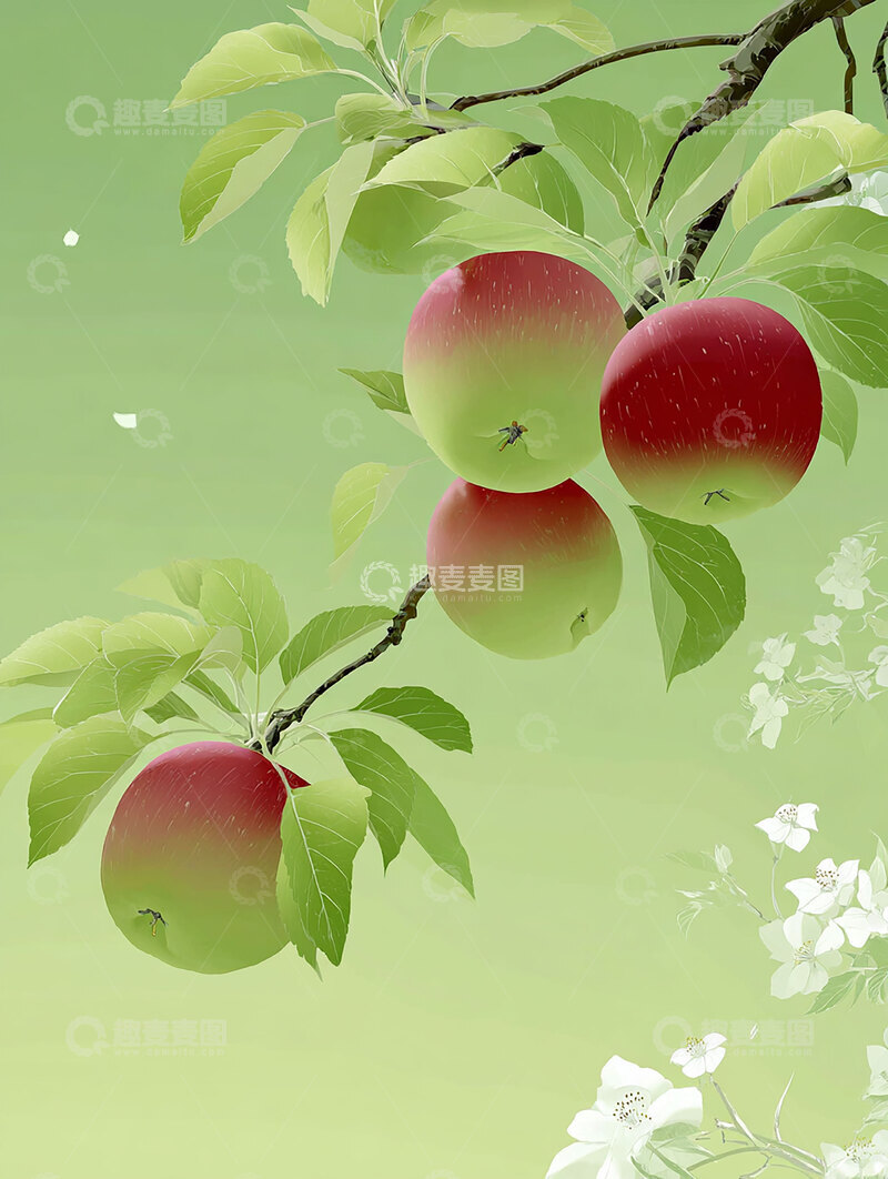 高清大图下载【趣麦麦图】苹果  浑圆  酥脆 