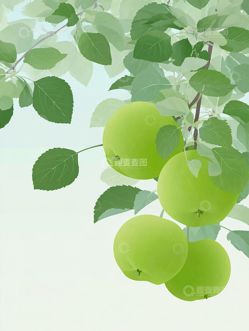 高清大图下载【趣麦麦图】苹果  浑圆  自然  