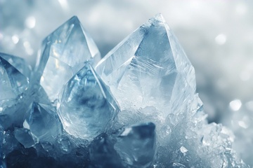 白色的水晶簇摄影