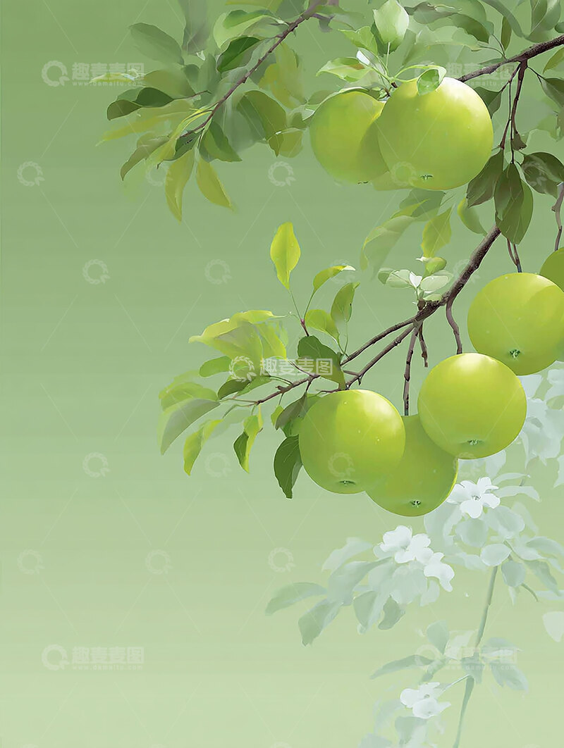 高清大图下载【趣麦麦图】苹果  浑圆  清甜 