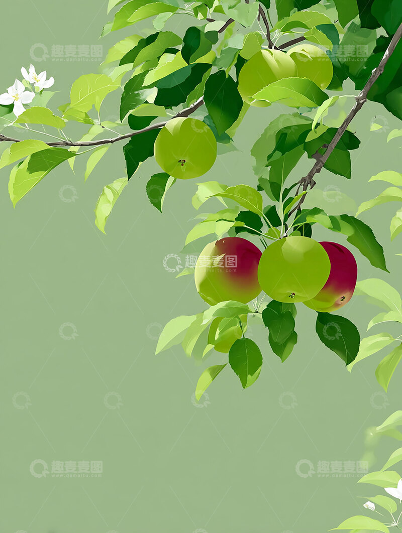 高清大图下载【趣麦麦图】苹果  浑圆  润泽