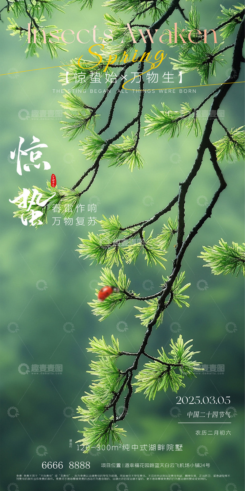 源文件下载【趣麦麦图】-惊蛰节气海报35