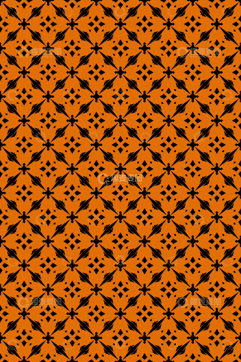 源文件下载【趣麦麦图】简约复古几何无缝花型114