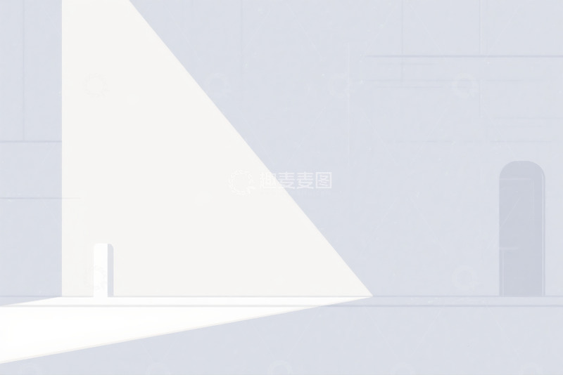 高清大图下载【趣麦麦图】几何光影简约场景图