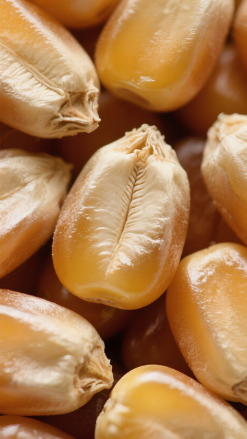 麦粒特写微观质感图