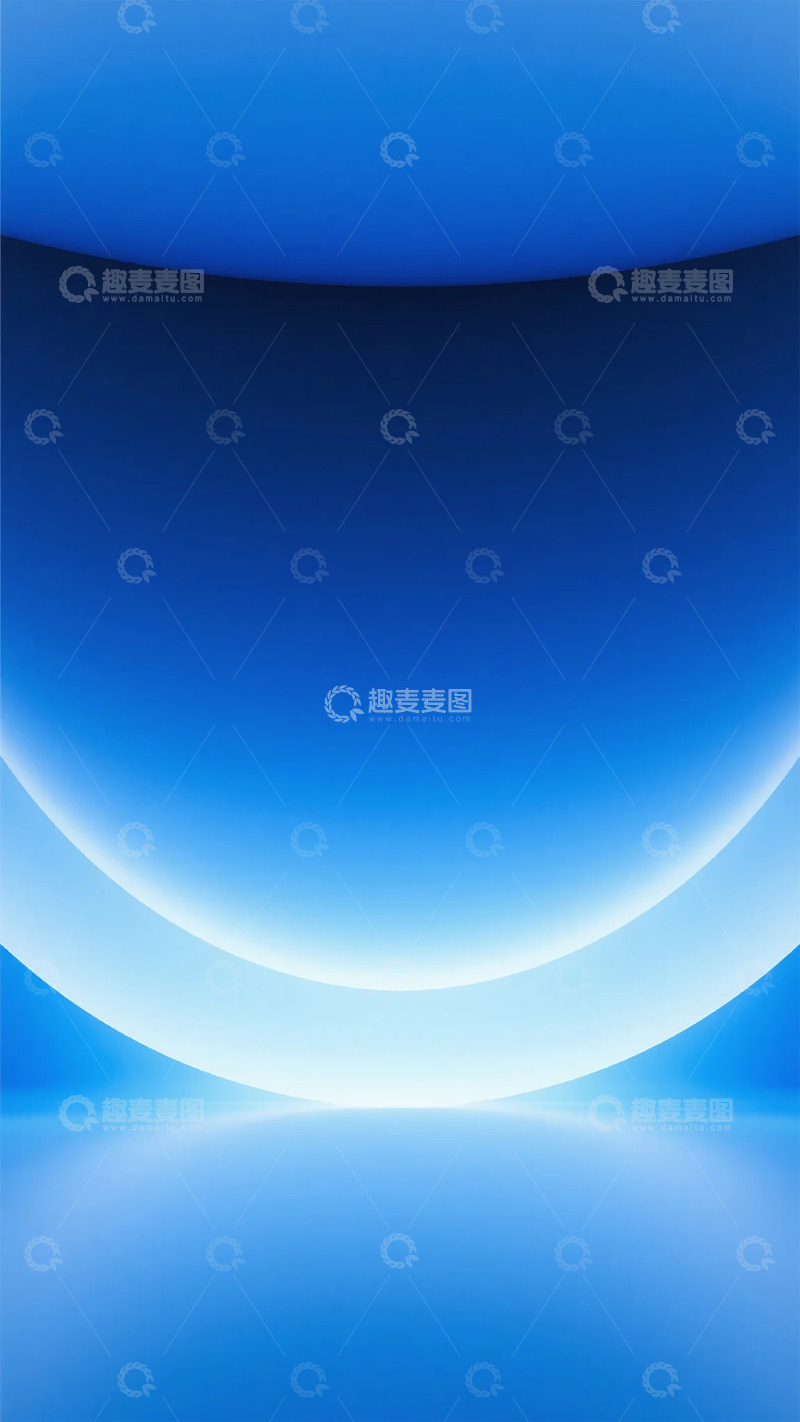蓝调弧形光影背景设计图