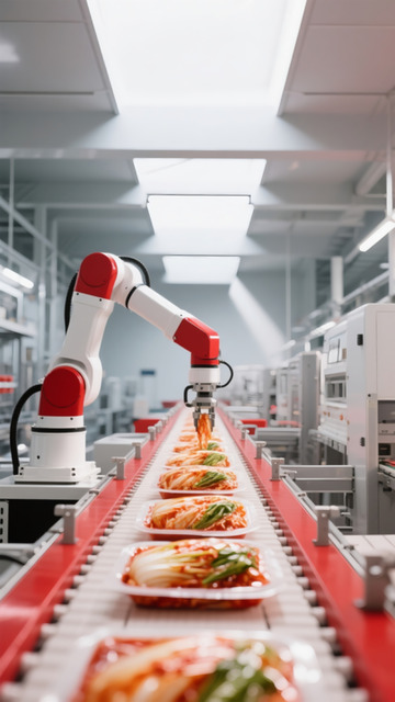 辣白菜自动化生产场景图