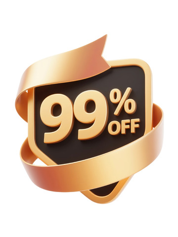 99黑金折扣标签