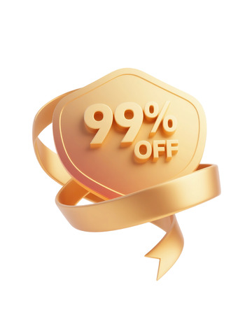 99异形折扣标签