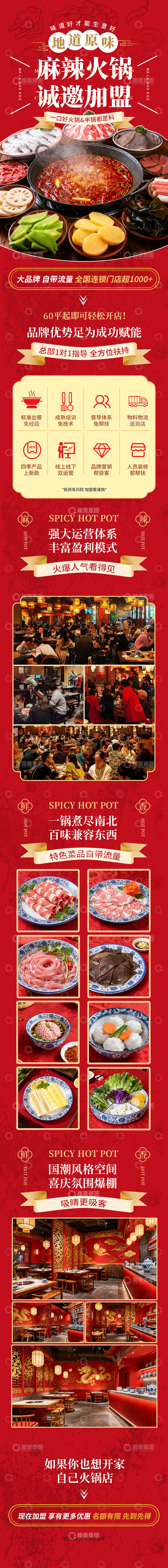 源文件下载【趣麦麦图】火锅店招商加盟落地页