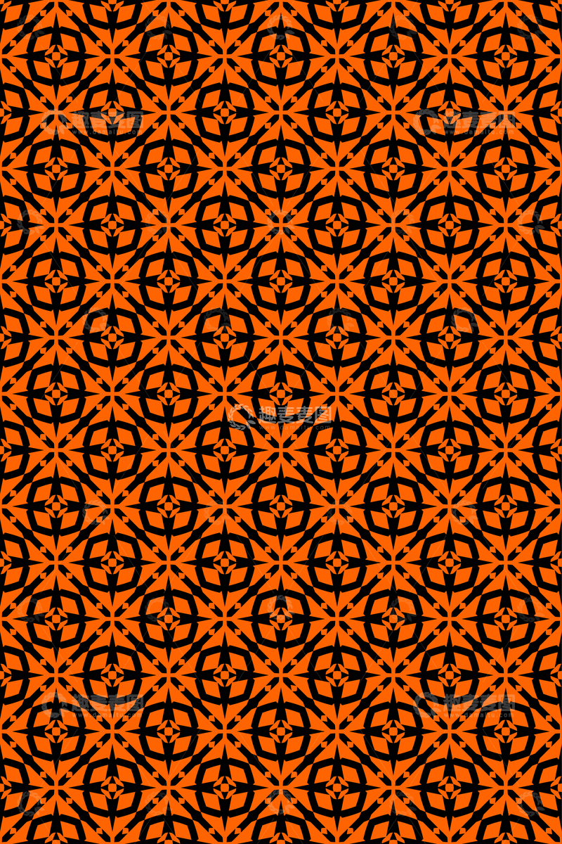 源文件下载【趣麦麦图】简约复古几何无缝花型126