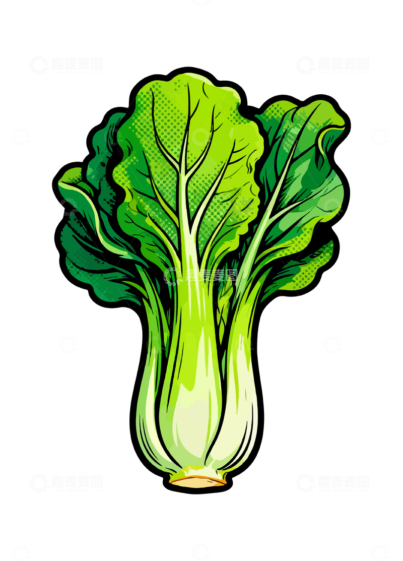 源文件下载【趣麦麦图】卡通风格青菜插画设计素材
