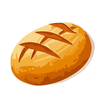 手绘面包插画素材