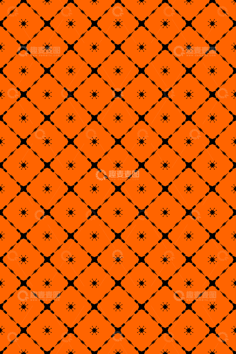 源文件下载【趣麦麦图】简约复古几何无缝花型148