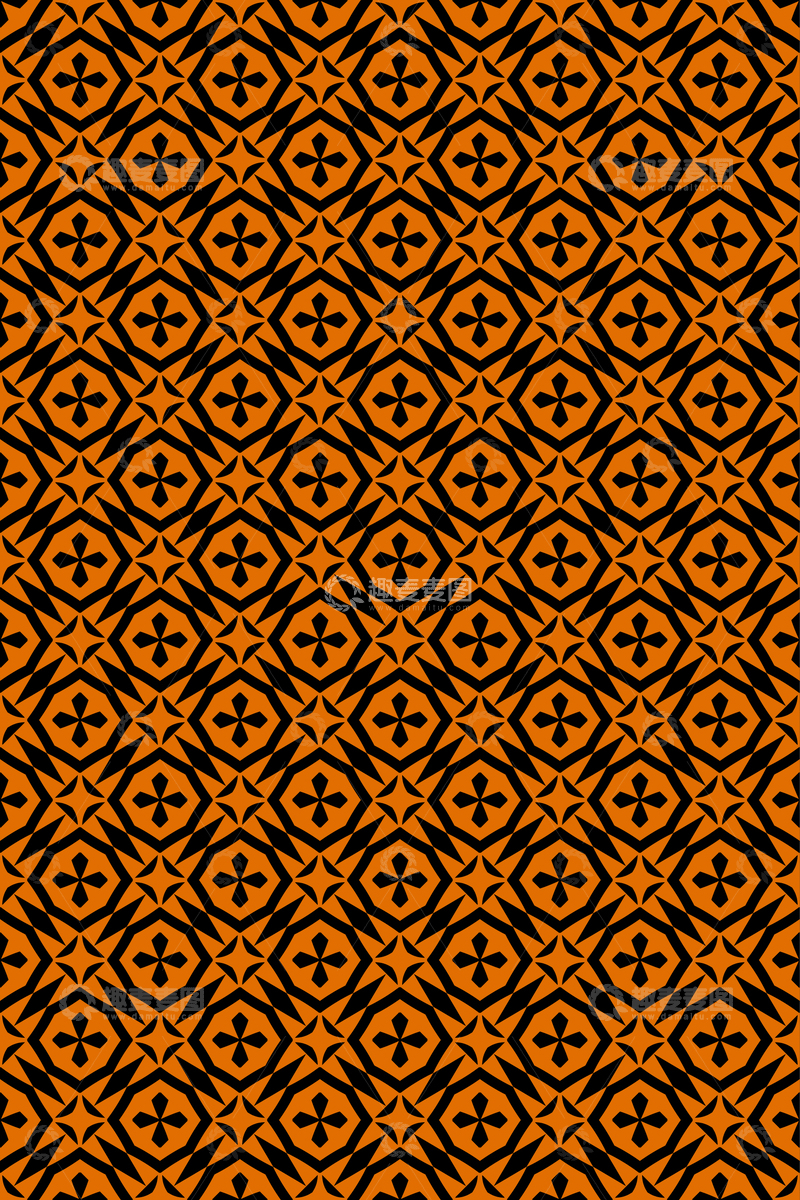 源文件下载【趣麦麦图】简约复古几何无缝花型143