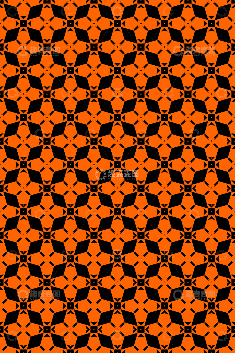 源文件下载【趣麦麦图】简约复古几何无缝花型124