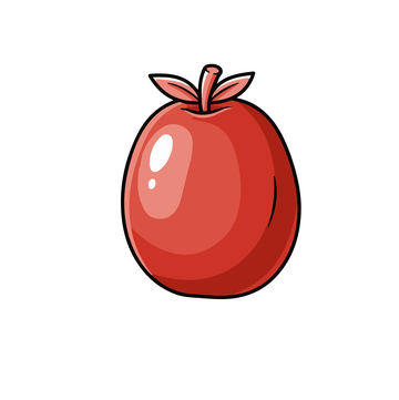 插画卡通红枣1