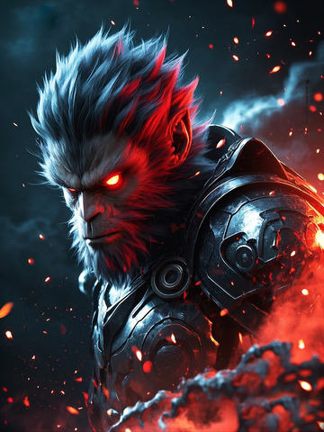 魔幻黑神话悟空插画