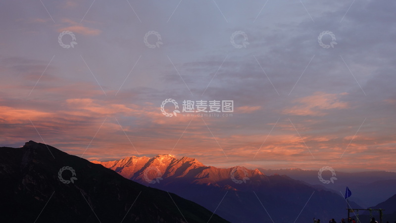 九顶山风景大自然山川丘壑高原