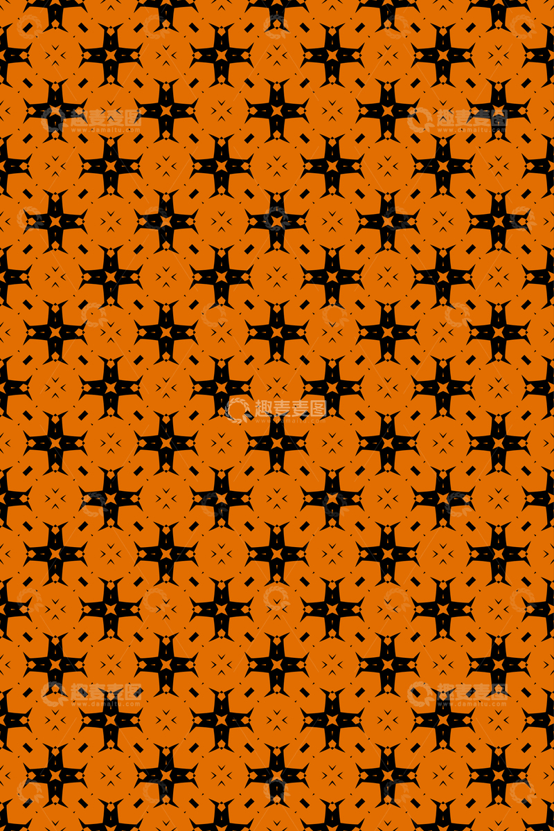 源文件下载【趣麦麦图】简约复古几何无缝花型167