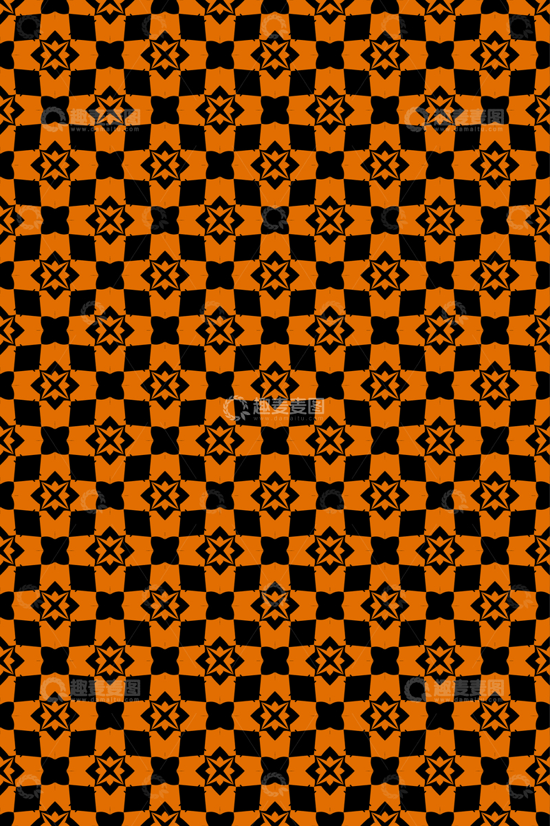 源文件下载【趣麦麦图】简约复古几何无缝花型160